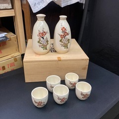 薩摩焼　酒器セット　木箱ありの画像