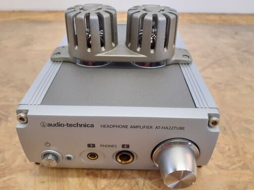 安心の動作保証有audio-technica オーディオテクニカ ヘッドホンアンプ AT-HA22TUBE 保証有り【愛千130】