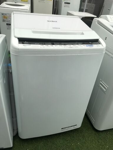 【FU947】★日立  ヒタチ HITACHI   全自動洗濯機 縦型  BW-V80C  8.0 Kg  2019年式  生活家電 シンプル おしゃれ クリーニング済 堺市 深井 【ジャングルジャングル深井店】