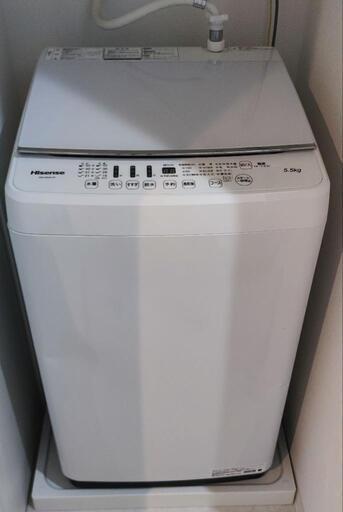 取引済【10月中旬-末引取】ハイセンス 洗濯機 縦型（2019年式）