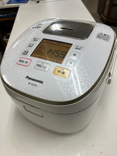 取引場所 南観音 N2409-299 Panasonic IHジャー炊飯器 2018年製 SR-HX106 5.5合炊き 汚れキズあり