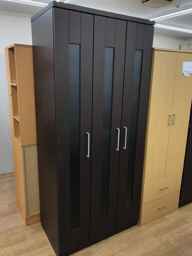 ★ジモティ割あり★ クローゼット    ブラウン   H200×W88×D55   クリーニング済み KJ6193