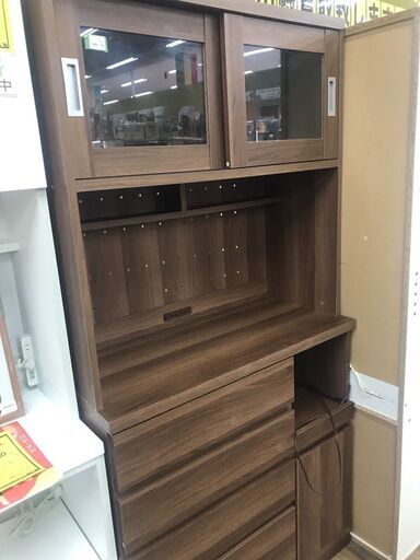 キッチンボード 木目調 茶