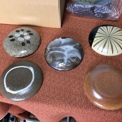 【一膳丼】未使用品5客セット景春窯 美濃 五窯 ご飯茶碗 丼 お盆付 陶磁器 陶芸 工芸品の画像