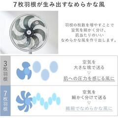 扇風機・ ほぼ未使用・ 7枚刃で 非常に静か！の画像