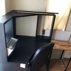 パソコンデスク、ラック&椅子セット