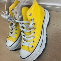 最終値下げ！CONVERSE 厚底 イエロー