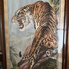 虎の刺繍の画像