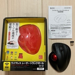 《値下げしました》サンワサプライ　ワイヤレスレーザートラックボールマウスの画像