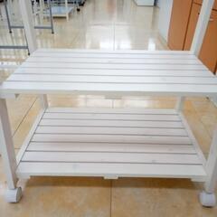 ★ジモティ割あり★  ハンガーラック ホワイト H64×D45×W155.5 クリーニング済み OJ5794の画像