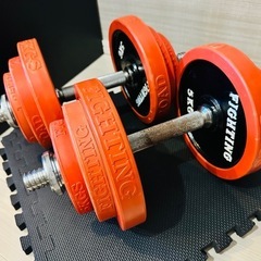 ラバーダンベル 40KG 片手20KG×2個セット