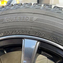14X41/2J ホイール４本セット おまけの横浜タイヤアイスガード　スタッドレスタイヤ14インチ付きの画像