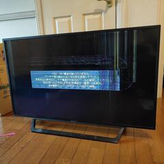 ソニー　43型　液晶テレビ　液晶に割れあり　kj-43w730eの画像