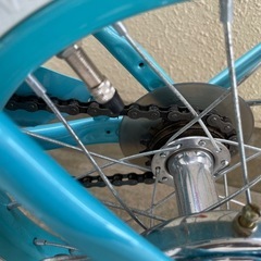 自転車14インチ 片足スタンドタイプ 補助輪セット 女の子の画像