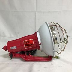 【北見市発】矢田電気 投光器 赤 (D6042kkm)