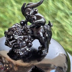 青銅製. 獅子香炉の画像