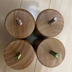 無印良品　"旧型"ベッド脚 12cm ナチュラル　4本　① の画像