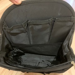 リュック用　バッグインバッグ　ブラックの画像