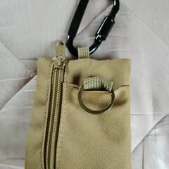 カラビナ・キーリング付き財布(新品)