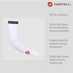 新品❤️castelli カステリ 白 S 紫外線対策 UVカット シリコンゴムの画像