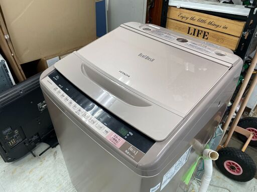 洗濯機の分解クリーニング行っています！配送設置込み　日立10K　DDモーター　2018年製　分解クリーニング済み！！