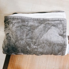 毛布　グレー