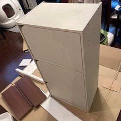 ニトリ　白カラーボックス