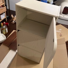 ニトリ　白カラーボックスの画像