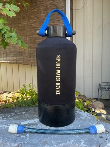 DK-woks 洗車用　純水器　10L イオン交換樹脂入り　ブラックタンクカバー付き