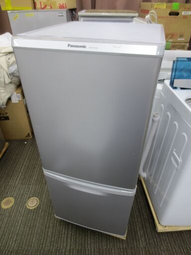 ■Panasonic　パナソニック　2ドア冷蔵庫　138Ｌ　シルバー　NR-B147W　№156