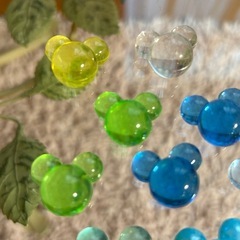 ビーズ　ミッキーマウス型　9個 アクセサリー作成用の画像