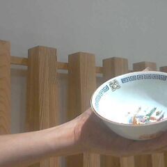 ラーメン鉢（小）　取り皿（未使用品）　各5個づつセット　鳳凰　蝙蝠　山仁陶苑特製　昭和レトロ　中華食器　極稀少　の画像