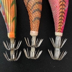 エギ9点、墨袋キャッチャー セットの画像