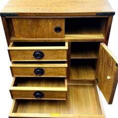 鹿児島　屋久杉　手許タンス　小　認定うるし塗り　和　家具　希少　　【W5102】の画像