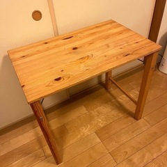 無印良品　折り畳み卓　パイン材の画像