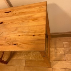無印良品　折り畳み卓　パイン材の画像