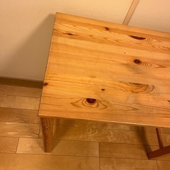 無印良品　折り畳み卓　パイン材の画像