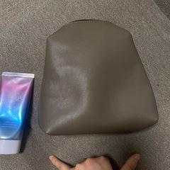 ポーチ レディース ブラウンの画像