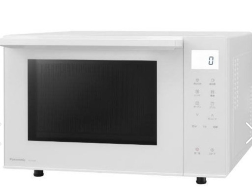 新品同様⭐︎Panasonic オーブンレンジ【23L/50・60Hz/フラットテーブル/遠赤ヒーター/スピード機能/ホワイト】  NE-FS3B-W