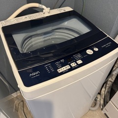  全自動洗濯機 AQUA 2019年製 美品 耐震ゴム·干し分け...