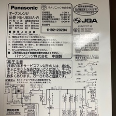 Panasonic Bistro NE-UBS5A2022製品の画像