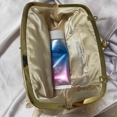 結婚式 バッグ ポーチ  ドレス ピンクベージュの画像