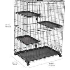 Amazonオリジナル 猫用3段ケージの画像