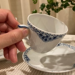ロイヤルコペンハーゲン　プリンセス3個set　ソーサー&カップの画像