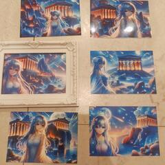 新品 デジタルアート 6枚セット 額ぶち付き