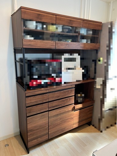 取引相手決定【9/29以降引渡し】食器棚 幅120x奥行45x高さ180cm