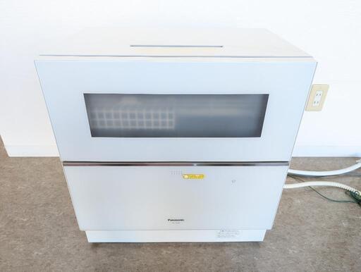 【美品】Panasonic/パナソニック　電気食器洗い乾燥機　NP-TZ300-W　2021年製　ステンレス置台付