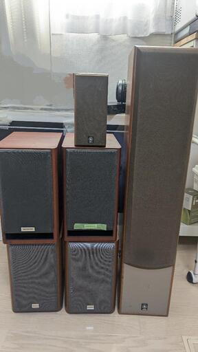 yamahaスピーカー2個　onkyoスピーカー4個