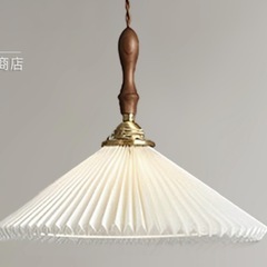 【新品未使用】ペンダントライト ホワイト 布30*25 cm E...