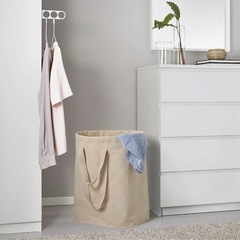 IKEA イケア ランドリーバッグ ベージュの画像